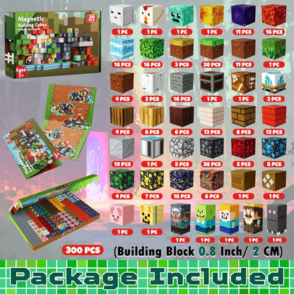 Magneverse 200 PCS 0.8in Magnetic Blocks - Magnet Toys for Kids, Magnetic Building Blocks Cubes, Stacking Magnets, School STEM Toys Birthday Gifts for Boys and Girls Age 3+ Years Old (Theme: Portal)