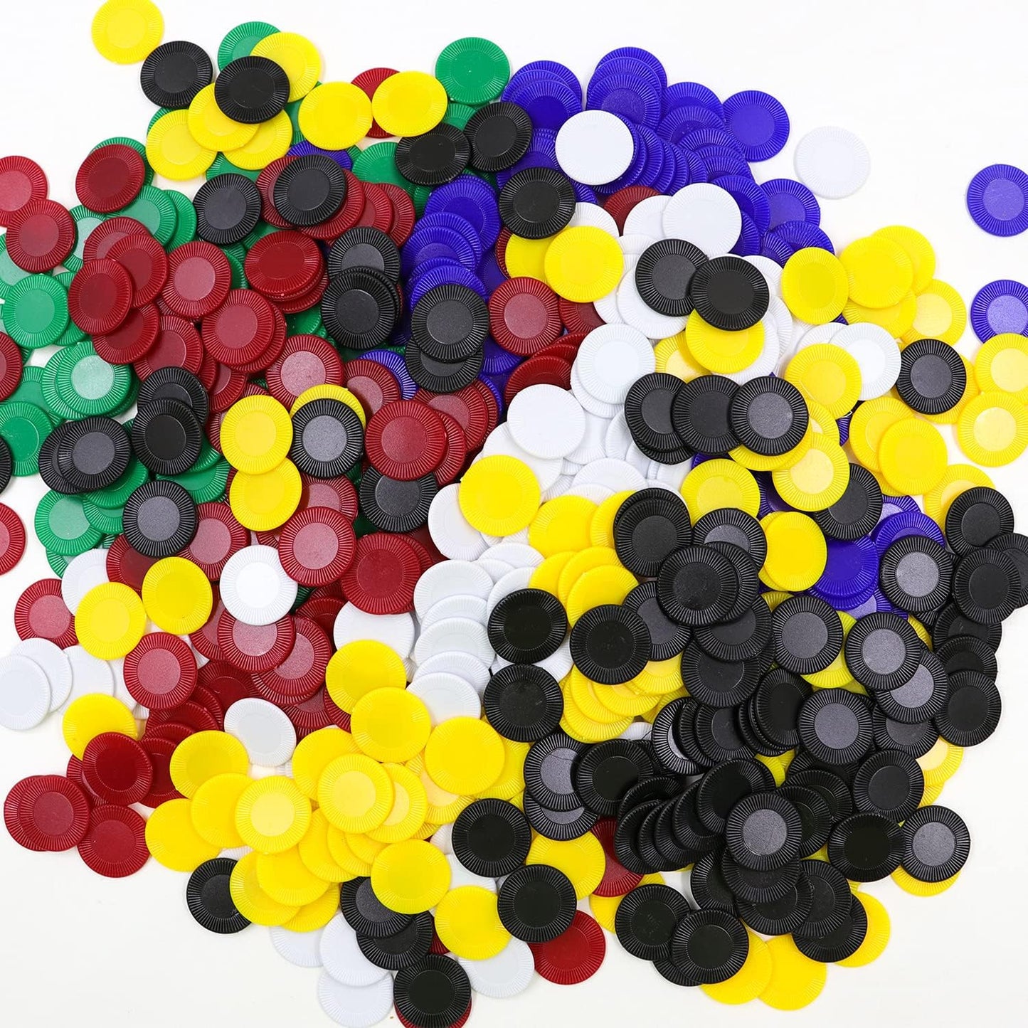 480Pcs Plastic Poker Mini Chips in 8 Colors Bulk Poker Card Game Chips for Game Play Learning Math Counting Kids Teaching Rewards（3CM in Diameter）