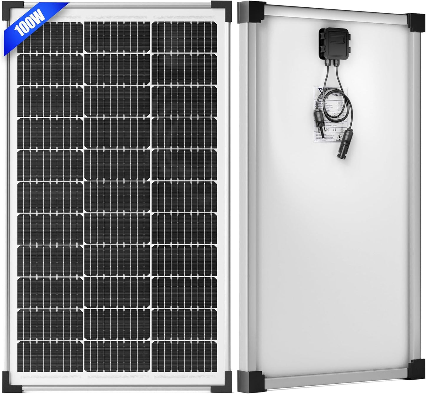 Voltset 12V Solar Battery Charger - 20W Waterproof Solar Panel Kit with Smart MPPT Controller - Trickle Charger Maintainer for Car RV Boat Marine Trailer Automotive Trailer Truck Motorcycle