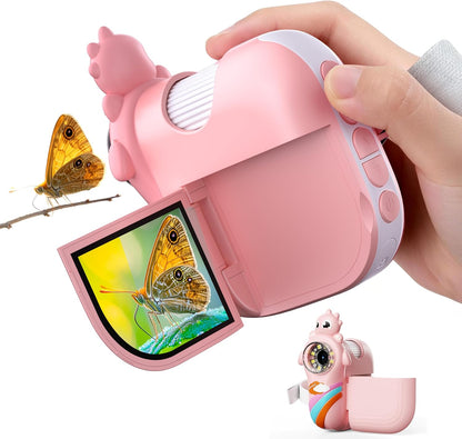Microscope for Kids 1000X Magnification, 3-in-1 Handheld Portable Digiscope with 2" LCD Display, STEM Educational Toy Gifts for Kids Ages 4-12