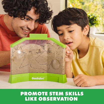 Educational Insights GeoSafari Ant Factory - Classroom Ant Farm with Live Ants, Kids Science Kit, At Home STEM Bug Kit, Habitat for Viewing Ants, Starter Sets and Nature Toys for Ages 5+