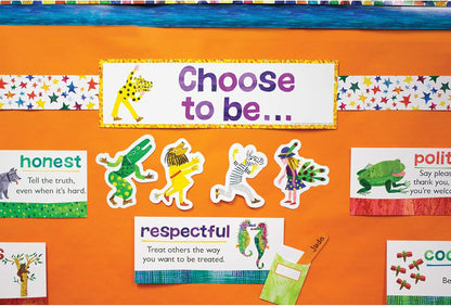 World of Eric Carle 43 pc Bundle of Math Bulletin Board Decorations, Numbers 0-20, Ten Frames, Counters, Place Value Math Manipulatives, Homeschool and Classroom Decor