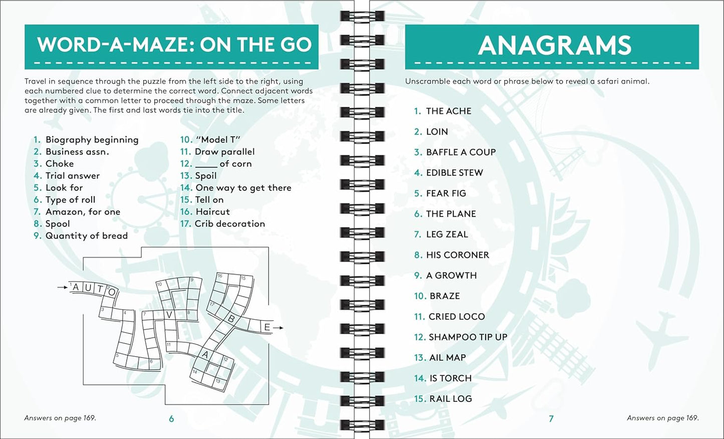 Brain Games - Travel Games: Puzzles, Trivia, Games, and More For Family Fun On the Go!