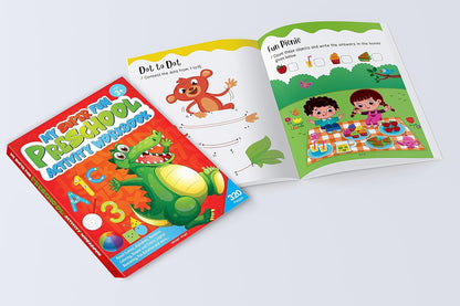 My Super Fun Preschool Activity Workbook for Children : Pattern Writing, Colors, Shapes, Numbers 1-1