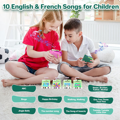 Spanish and English Talking Flash Cards for Toddlers 1 2 3 4 5 6 Year Olds, 420 Sight Words, Montessori Learning Toys, Pocket Speech Therapy Toys, Sensory Preschool Educational Birthday Gift