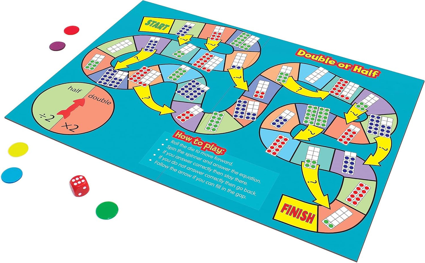 Junior Learning JL425 Math Board Games, Multi