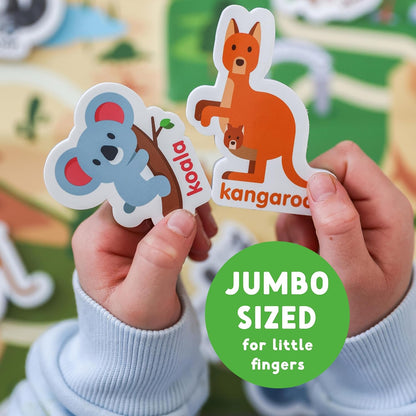 Curious Columbus Vehicles Fridge Magnets for Toddlers 1-3 Year Olds| Large Foam Refrigerator Magnets for Kids Baby and 3-5 Years Old | Magnetic ABC Learning | Educational Toys Babies to Preschool