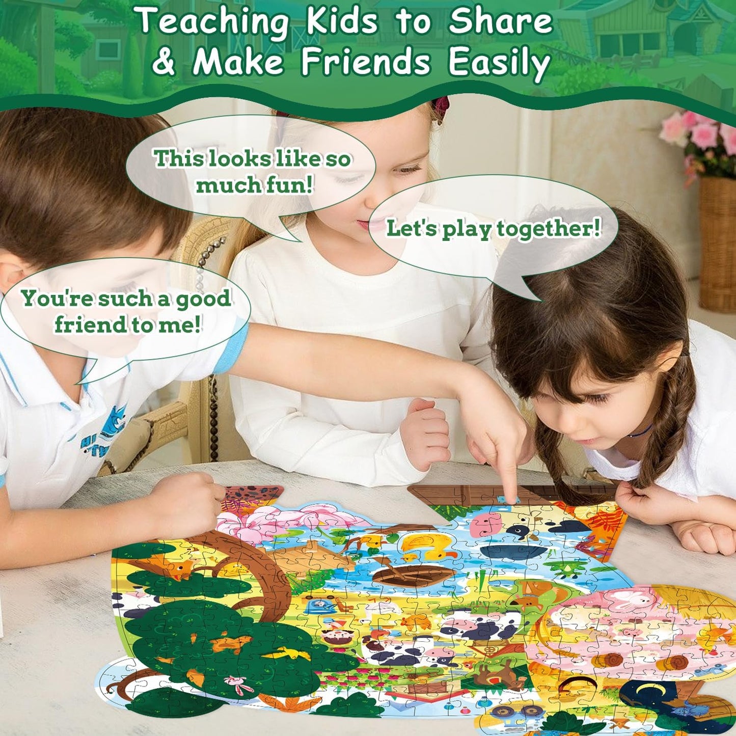 Dinosaur Puzzles for Kids Ages 6-8 Years Old 295 Piece Jigsaw Puzzles Unique Animal Shape Floor Puzzle Ages 8-10 Learning Educational Toys Birthday Gift for Boys Girls Ages 10-12
