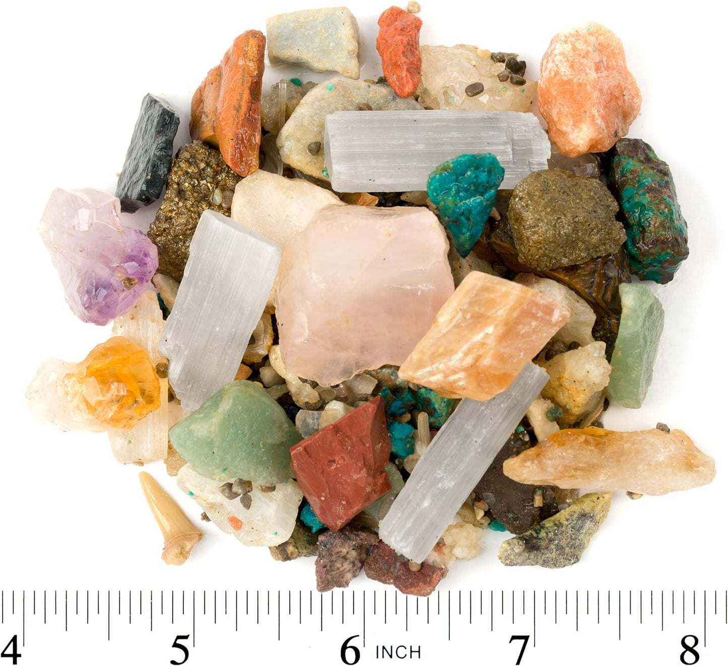 Boone's Mill Gemstone Paydirt | 5 Pounds | Gem Mining Rough Stone Mix | Rock Fossil ID Guide