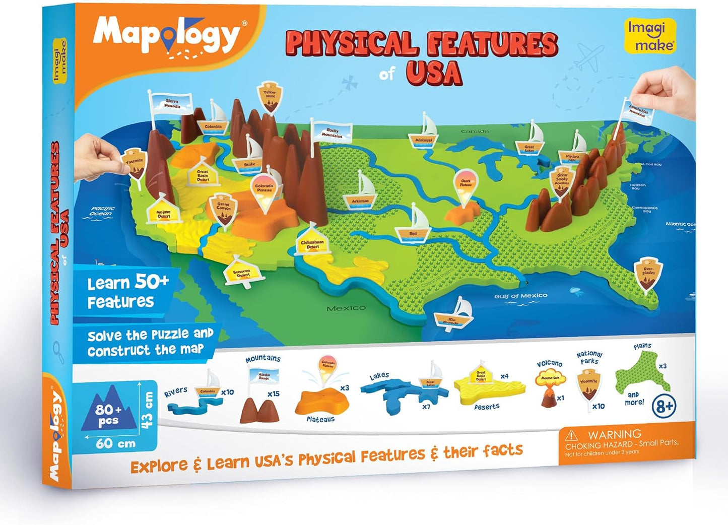 Imagimake Mapology Man's Journey to Moon | NASA Mission Apollo 11 | Rocket & Satellite Model Making Set | Space Toys for ages 8-13 | Educational Science Kits for Kids Age 8-12 | Gifts for Boys & Girls