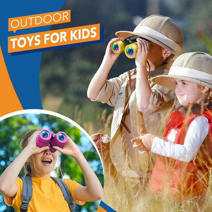 Toys for 3-7 Year Old Boys: LET'S GO! Binoculars for Kids with Bird Watching Manual Easter Birthday Gifts for 4 5 6 7 8 Year Old Boy Girls Outdoor Toy for Kid Ages 5-7 Toddler Camping Telescope