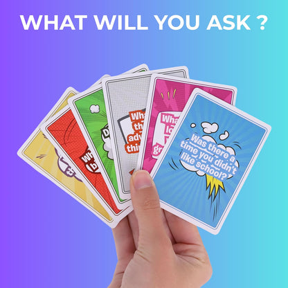 Chronicle Books KidQuest - 100 Conversation Cards for Kids Ages 5+ to Learn About Grown Ups As Kids - Fun Family Game Night Or Road Trip Activity