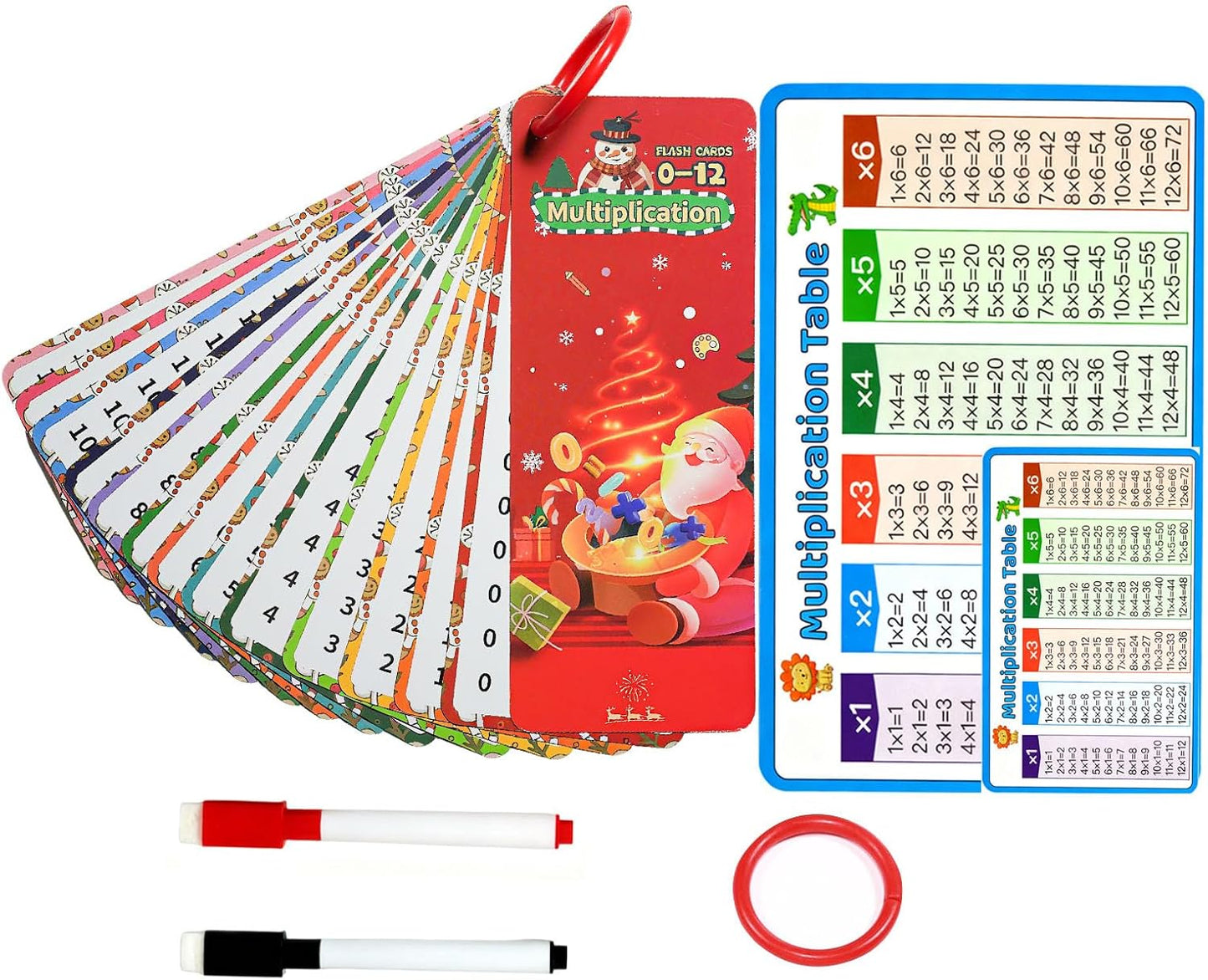 0-12 Multiplication Flash Cards, Multiplication Times Table Chart Flash Cards, Multiplicationtimes Table Chart,Fun Educational Math for 1st 2nd 3rd Grades