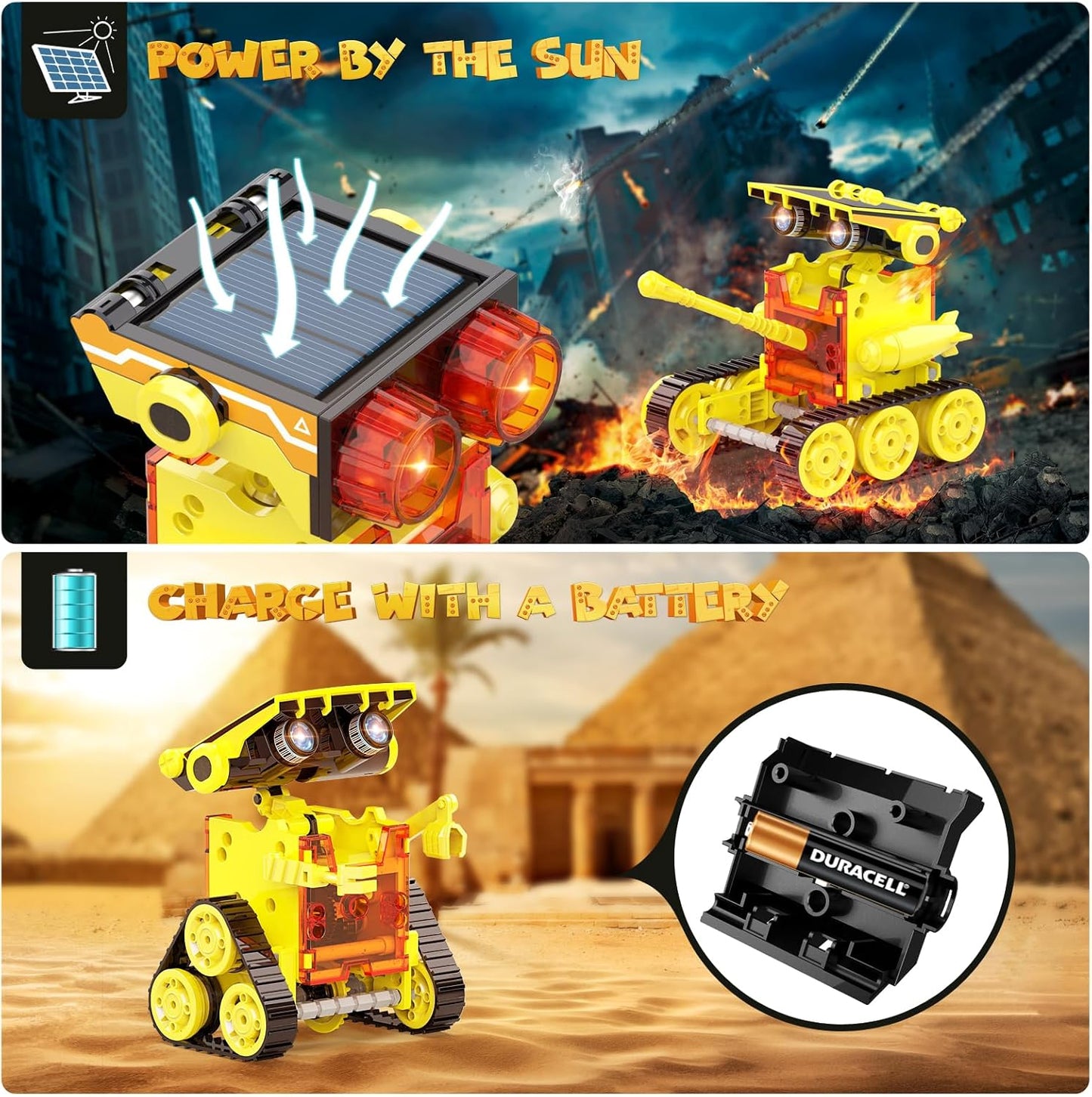 Wesfuner 30-in-1 Solar Robot Kit - 243 Pieces, STEM Educational Building Set for Kids Aged 8-12, Science Experiment Gift for Birthdays (Blue)
