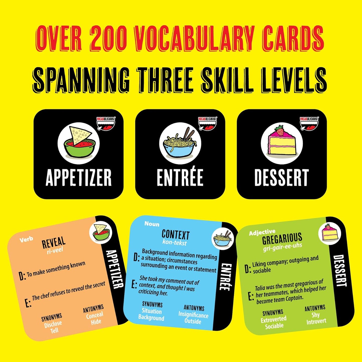 Semper Smart Games VOCABULICIOUS! The Vocabulary, Word, and Conversation Activity for Kids and Families – Fun Educational Game for Learning Vocabulary and Expression Skills