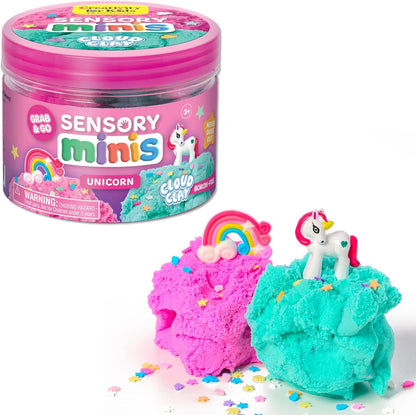 Creativity for Kids Sensory Minis Construction Kit | Cloud Clay Sensory Toy with Excavator for Kids | Spring Crafts that are Mess-Free, Screen-Free Travel Toy (Ages 3+)