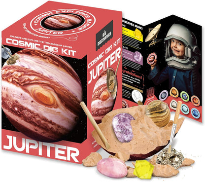 Cosmic Dig Kit by Big Discoveries - Explore The Planets of The Solar System with Gem & Fossil Excavation Kits for Kids | STEM Toy Science Dig Kits with Gemstones for Boys and Girls