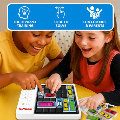 1500 Levels Intelligent Car Maze Game Huarong Road Escape Puzzle Desktop Brick Game Machine Logic Parking Blocks Kids Toy Gift