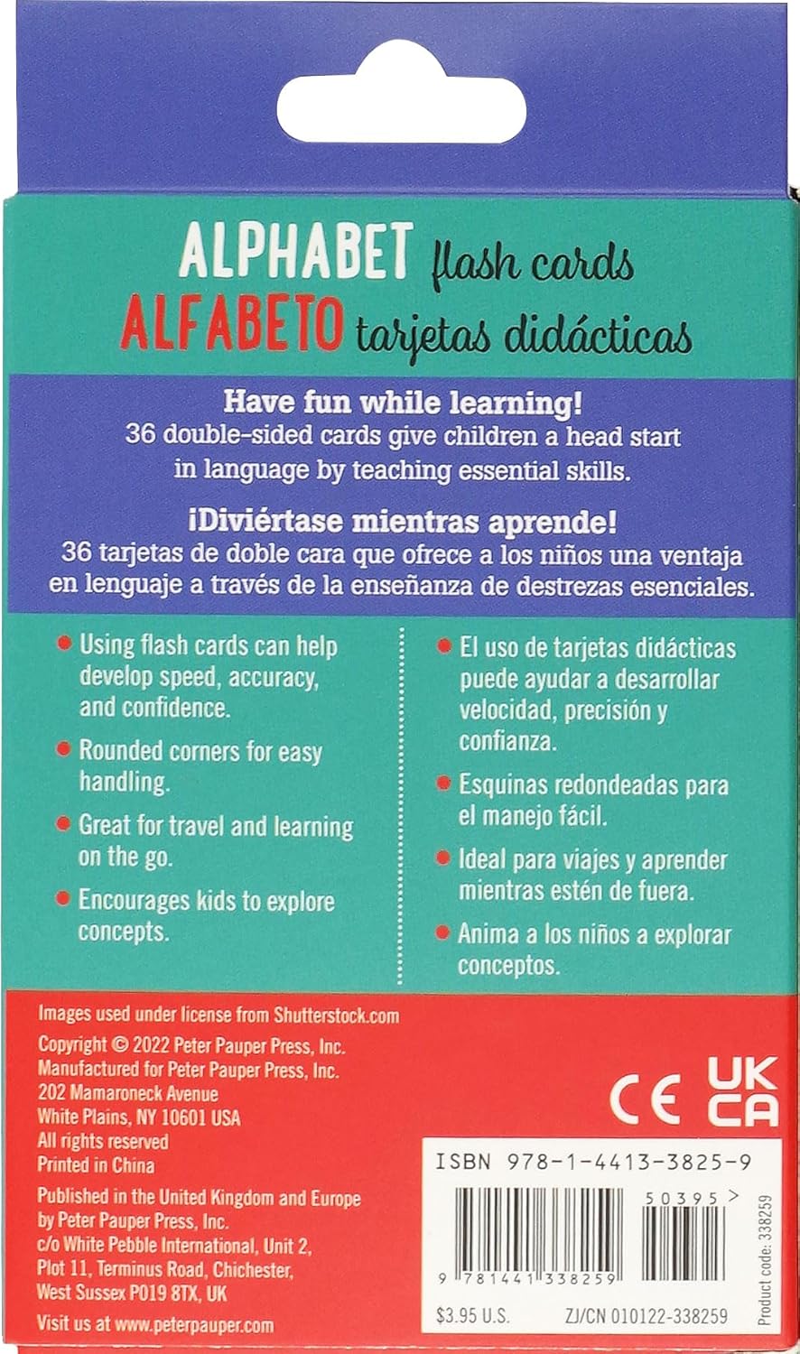 Bilingual Flash Cards - The Alphabet (English and Spanish Edition)