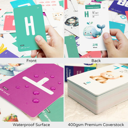 Toddler Korean Flashcards – 55 Fun & Educational Cards for Preschoolers & Beginners