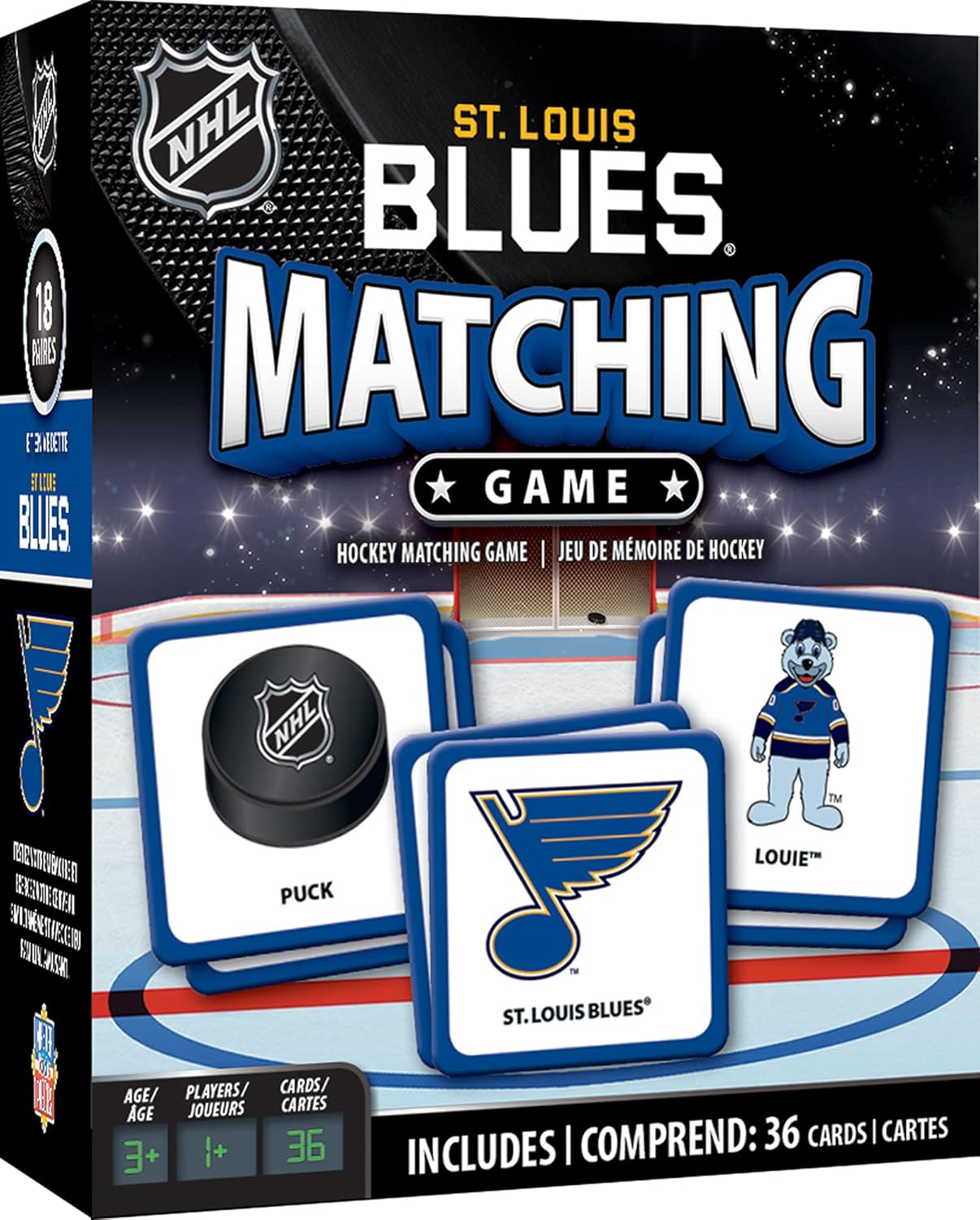 MasterPieces NHL Chicago Blackhawks Matching Game, For Ages 3+ - Fun Family Entertainment for Kids and Adults - Educational, Engaging, and Perfect for Game Night, Interactive Classroom Activities