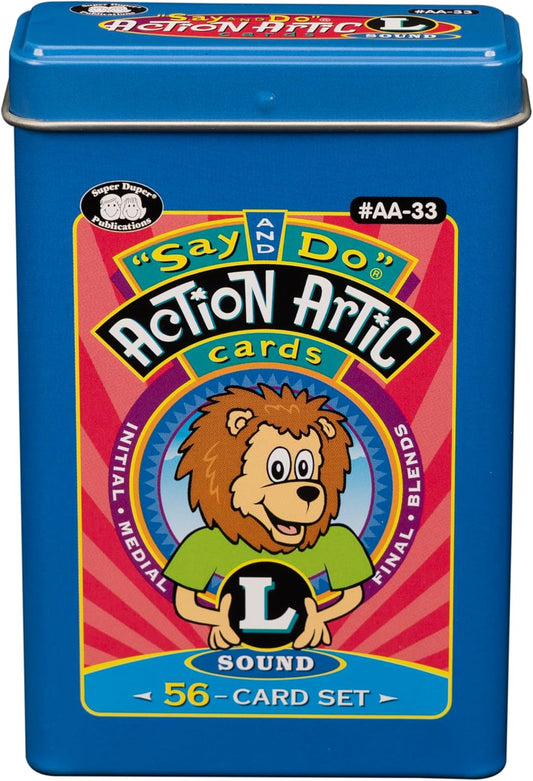 Super Duper Publications | Say and Do® Action Articulation L Sounds Fun Deck | Vocabulary and Language Development Flash Cards | Educational Learning Materials for Children