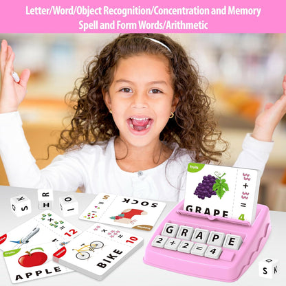 Yolscue Montessori Matching Letter Games,Educational Toys for 3-8 Year Olds Boys Girls,Alphabet Learning Toys for Kids Ages 3-8 Years,Birthday Party Gifts for 3-8 Year Olds Boys Girls(Blue)