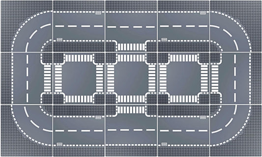 Road Base Plates - 15 City & Street Plates, 10"x10" Road Baseplates