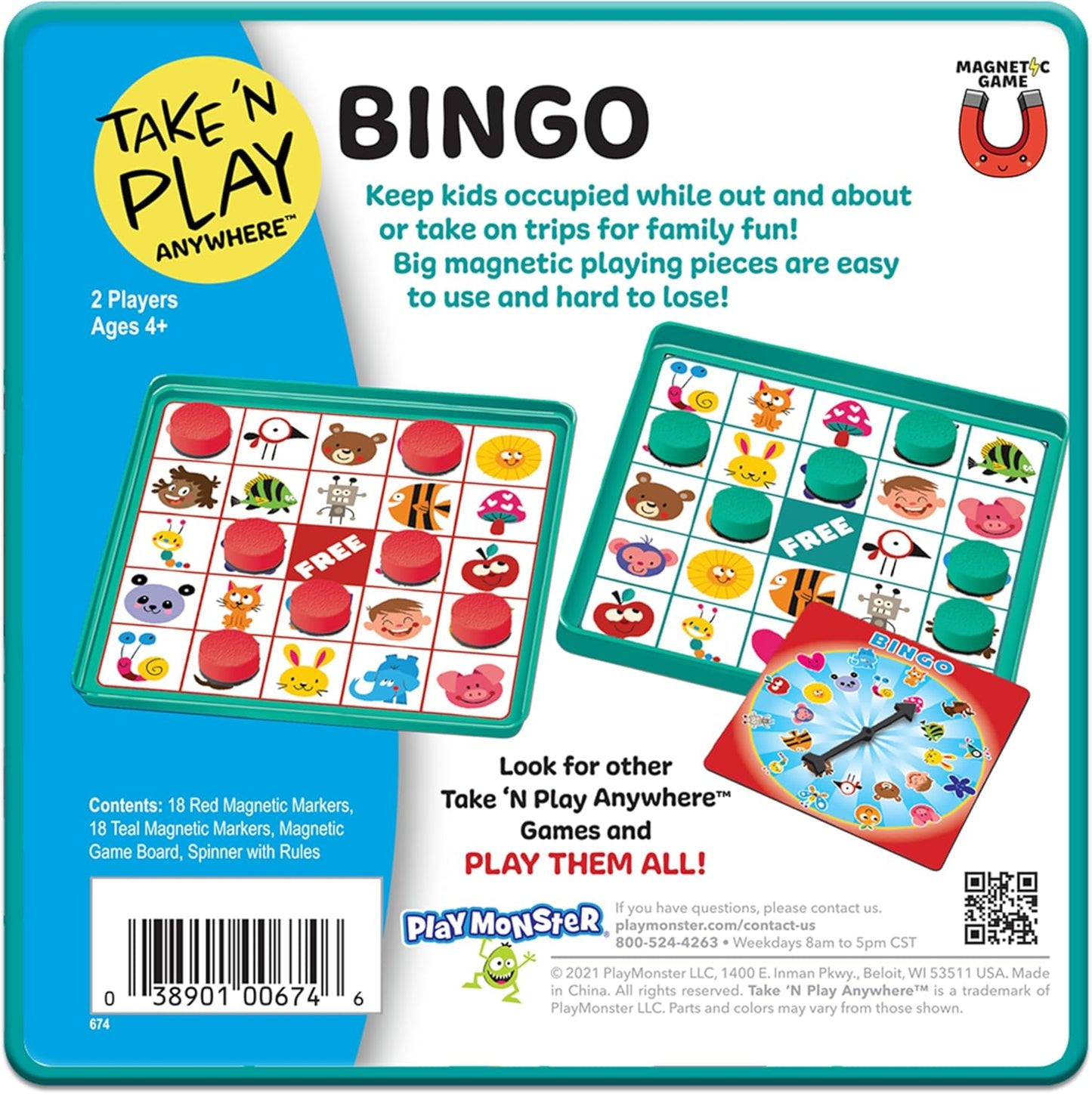 PlayMonster Take N Play Anywhere — Hangman — Easy to Use, Hard to Lose — Fun on the Go Travel Game — For Ages 5+