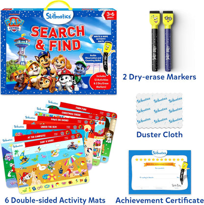 Skillmatics I Can Write PAW Patrol - Reusable Preschool Learning Activities, Educational Toy and Game, Back to School Supplies, Gifts for Students, Kids, Toddlers Ages 3, 4, 5, 6