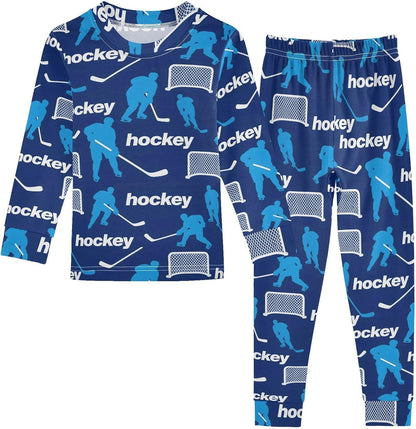 ALAZA Shark Starfish Palm Tree 2 Piece Pajama Set Long Sleeve Top and Pants Sleepwear Unisex - Colors B
