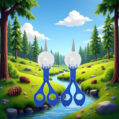 2-Pack Nature Exploration Tools - Ergonomic Scoopers and Clamps for Field Research and Outdoor Activities, Durable Plastic Design with Non-Slip Grip