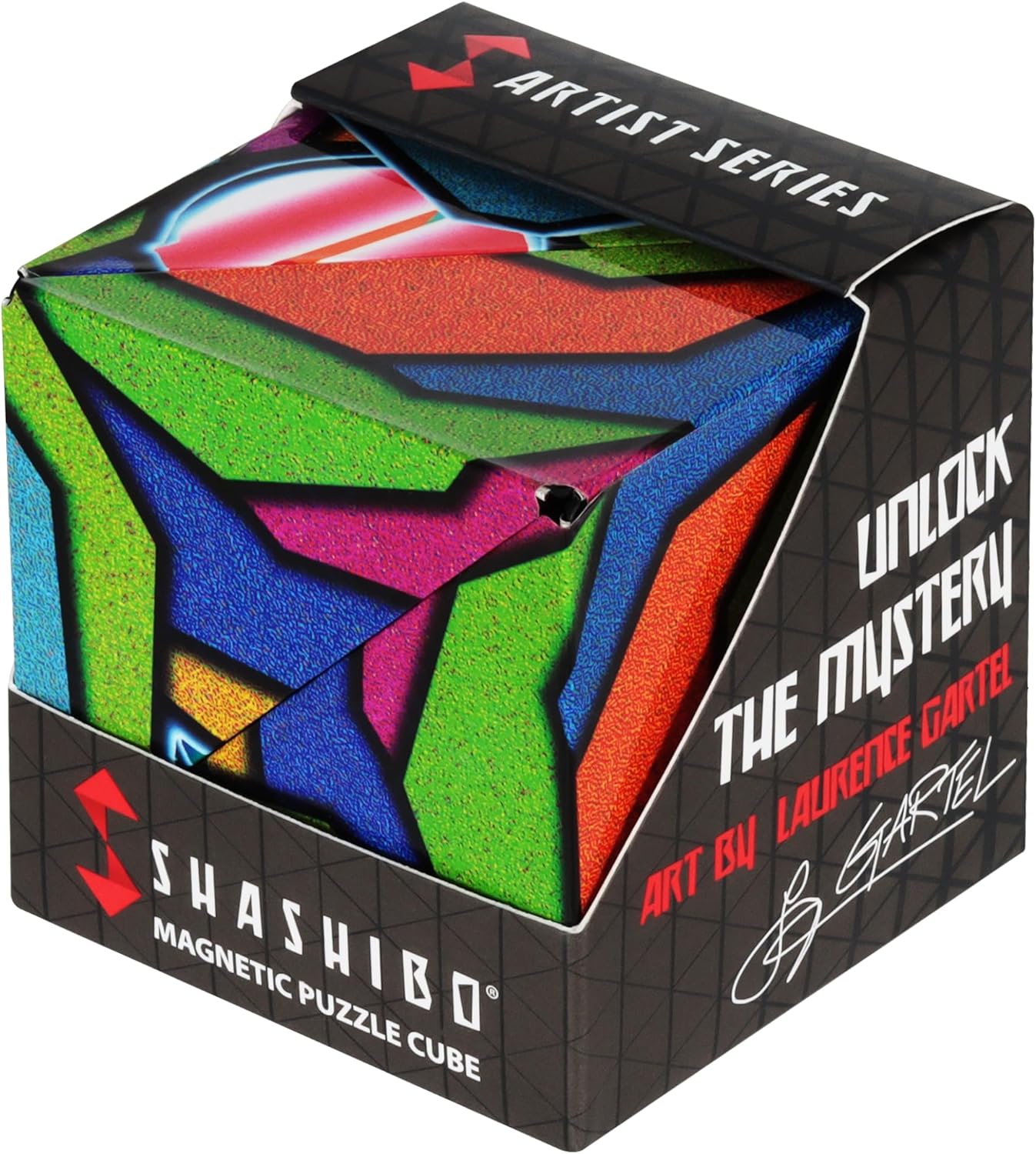Shashibo Shape Shifting Box - Award-Winning STEM Fidget Toy with Ultra Strong Magnets - Puzzle Cube Transforms Into 100+ Shapes, Perfect Sensory Gift for Kids, Teens, and Adults (Cosmos)