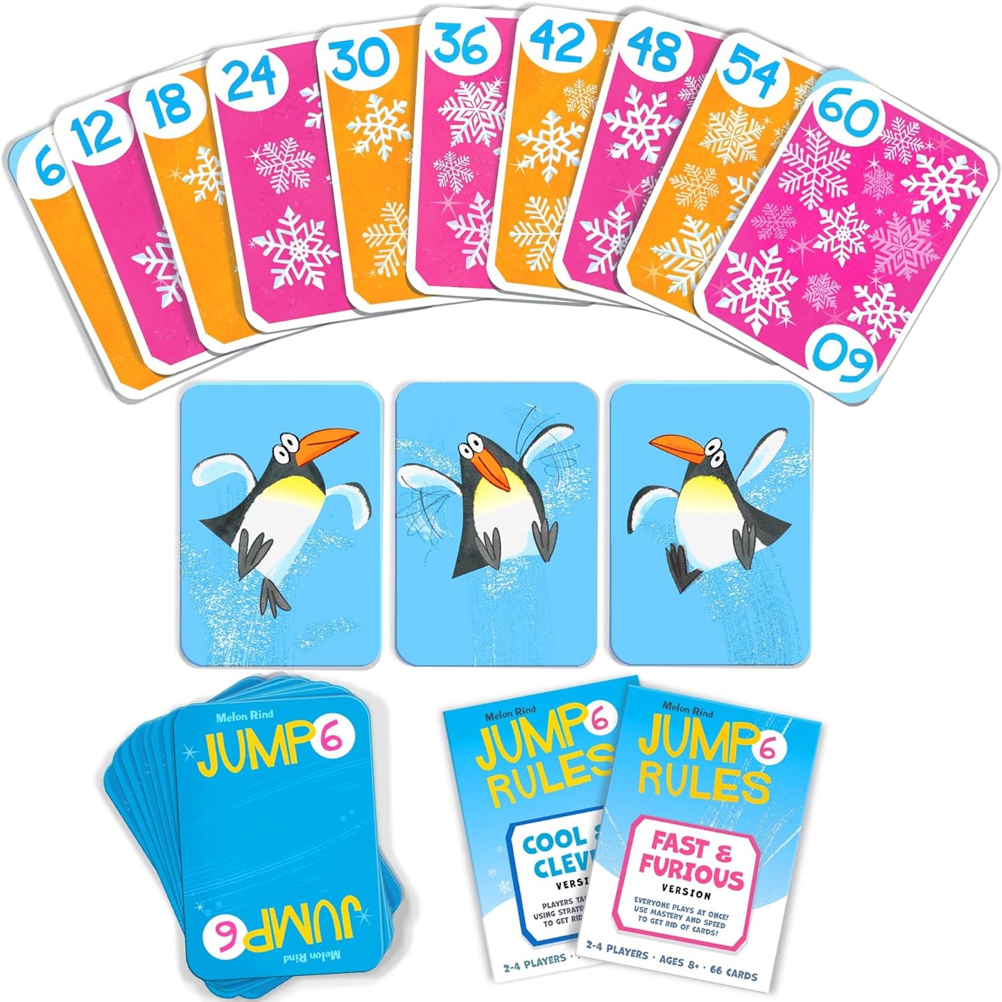 Melon Rind Jump 1, Math Game for Kids Learning Adding and Subtracting by 1, Lively, Card Game, Quick Activity for Boosting Math Confidence, Easy Screenless Fun, Perfect for Kindergarteners, Ages 5+