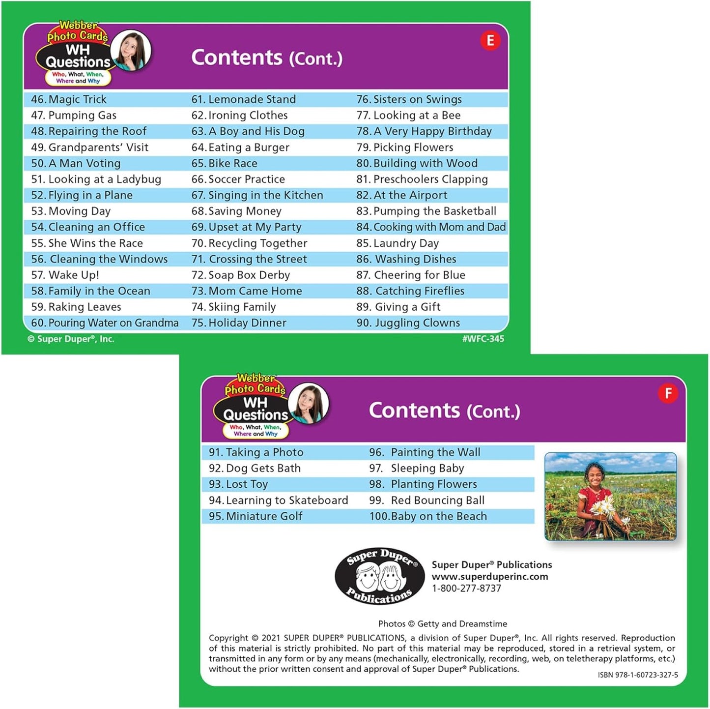 Super Duper Publications | Webber® Photo Cards – WH Questions | Flashcards - Receptive and Expressive Language Skills | Educational Learning Resource for Children