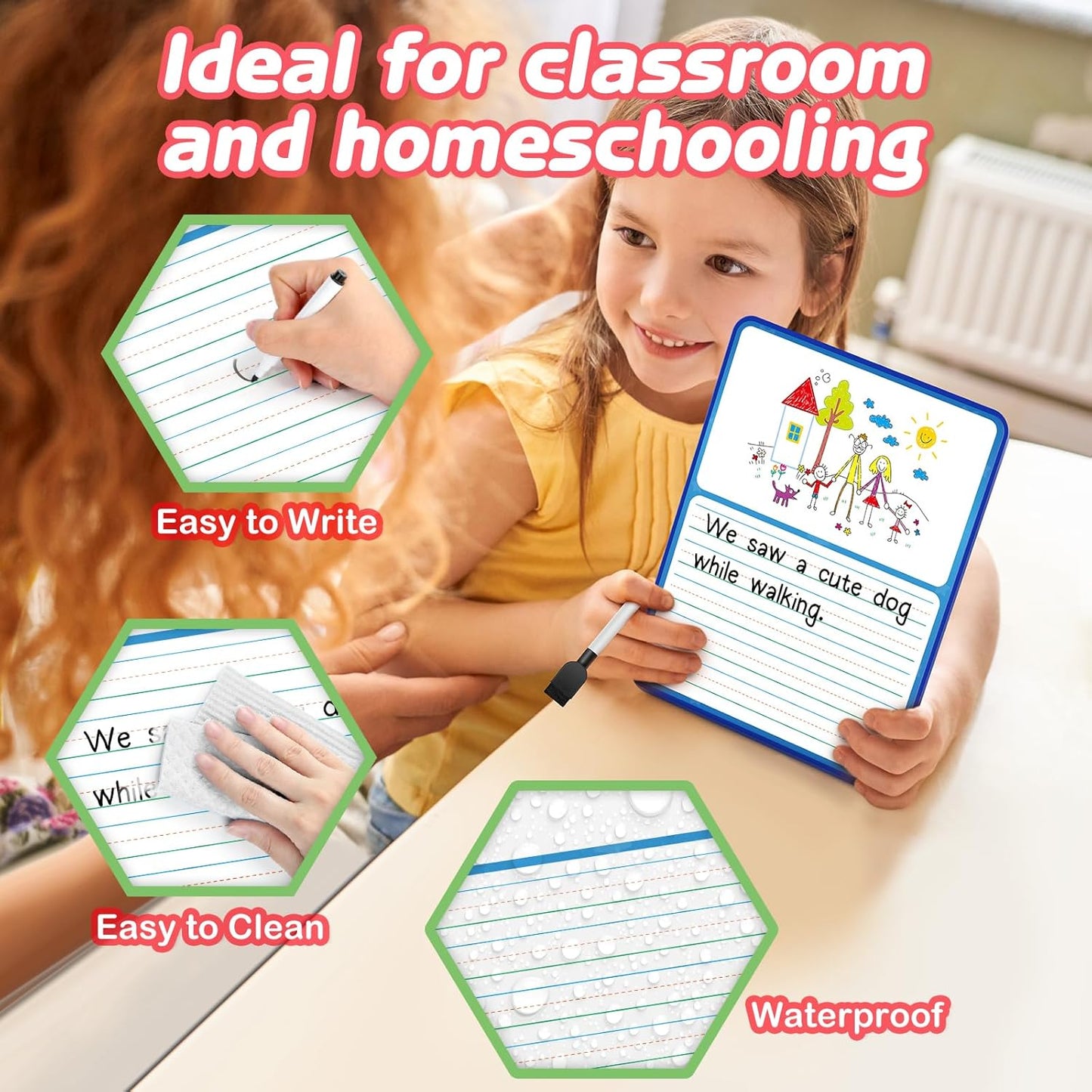 Kasfalci CVC Word Games,Phonics Games,Magnetic Letters & Dry Erase Board,Refrigerator Fridge Alphabet ABC Magnets for Kids Toddlers,Elkonin Box,Speech Therapy,Spelling Reading Manipulative Classroom