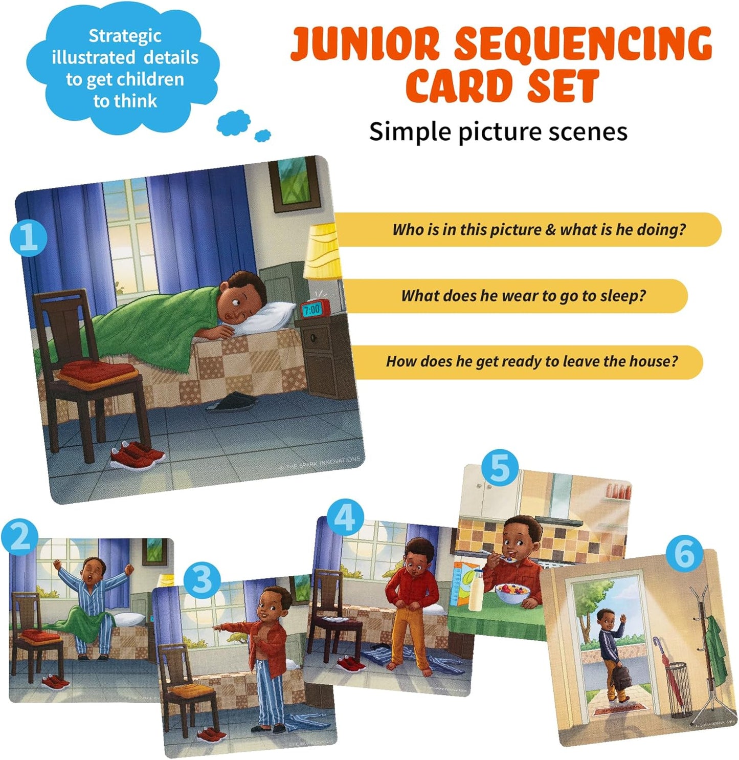 Sequence for Kids Cards, Speech Therapy Materials, Homeschool SEL, Autism, Tell A Story Picture Cards, Social Skills, Picture Cards, ESL, ELL