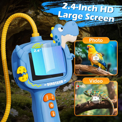Kids Endoscope Borescope Toys, Snake Scope Camera with Light for Kids, Outdoor Exploration STEM Science Educational Toy Gifts for 4 5 6 7 8 9 10 Year Old Boys Girls