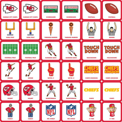 MasterPieces Sports Games - NFL Matching Game - Game for Kids and Family - Laugh and Learn