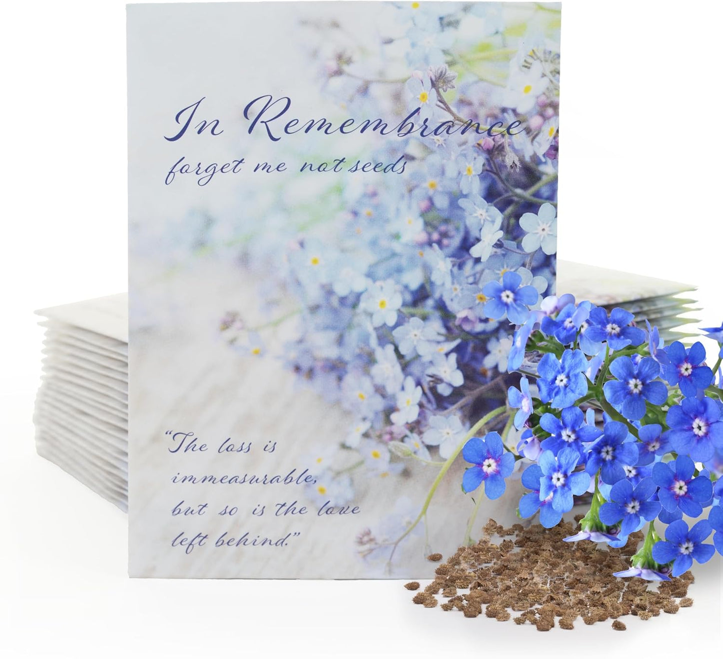 Grateful Memories Dove with Bird and Butterfly Mix Seed Favor Packets - Gardening Gifts - Wild Flower Seeds for Planting - Garden or Indoor Plant Flowers - Growing Plants in Memory