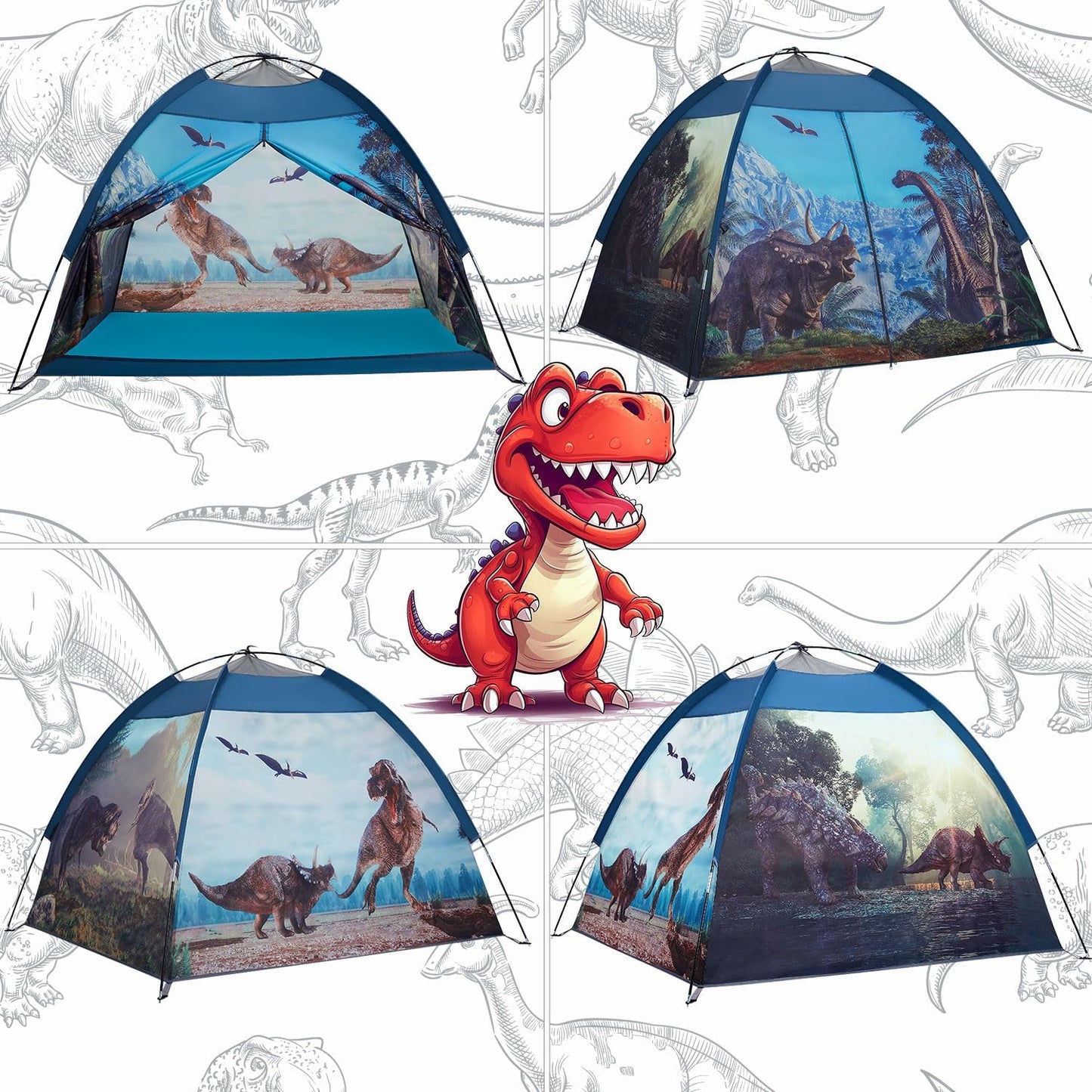Mnagant James Webb Space Telescope Kids Play Tent Indoor & Outdoor for Boys and Girls(61" x 61" x 45")