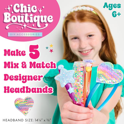 Creativity for Kids Chic Boutique: DIY Headbands Craft Kit - Create 5 Unique Designs for Girls | Spring Crafts (Ages 6+)