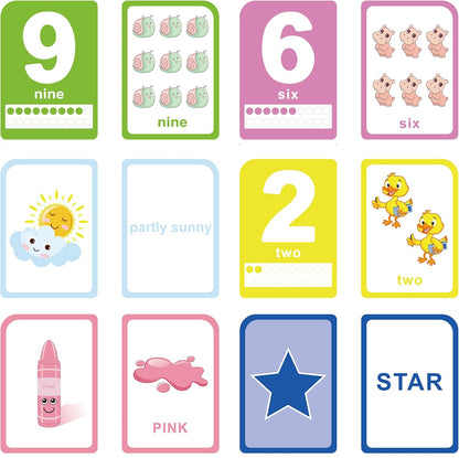 Alphabet Flash Cards for Toddlers: Teach Toddler ABC Letters & Words, 52 Double-Sided Uppercase and Lowercase Letters Cards - Preschool Learning