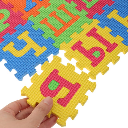 36pcs Russian Puzzle Mat Interlocking Carpet Tiles Russian Alphabet Play Mat Interlocking Puzzle ABC Rugs for Babies Baby Toys Box Large Floor Eva Toddler