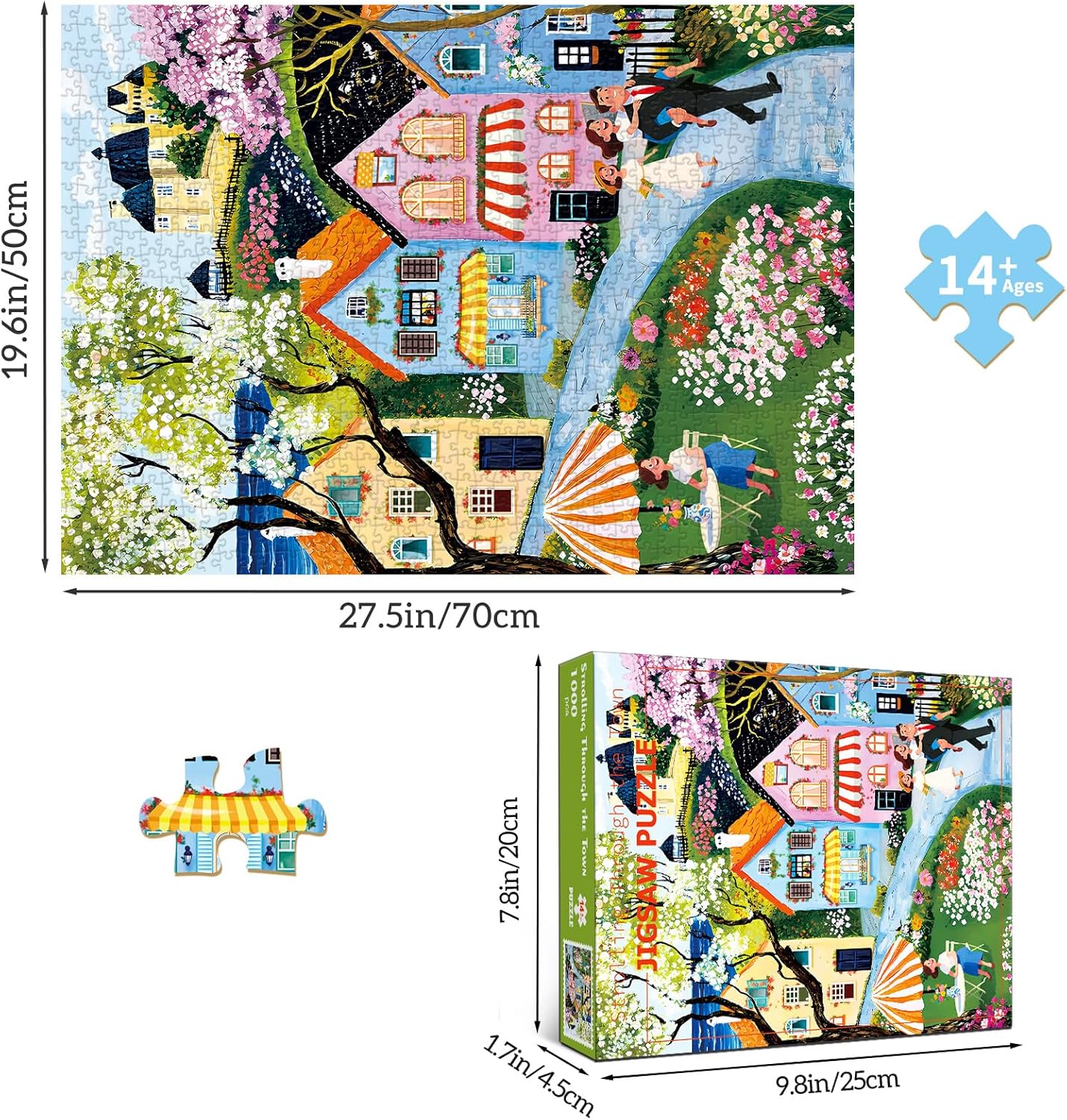 Puzzles for Adults 1000 Pieces,Seaview Campground Jigsaw Puzzle with 1:1 HD Poster, Perfect Interlocking No Dust, Stress Relief Ideal Gift for Family Games