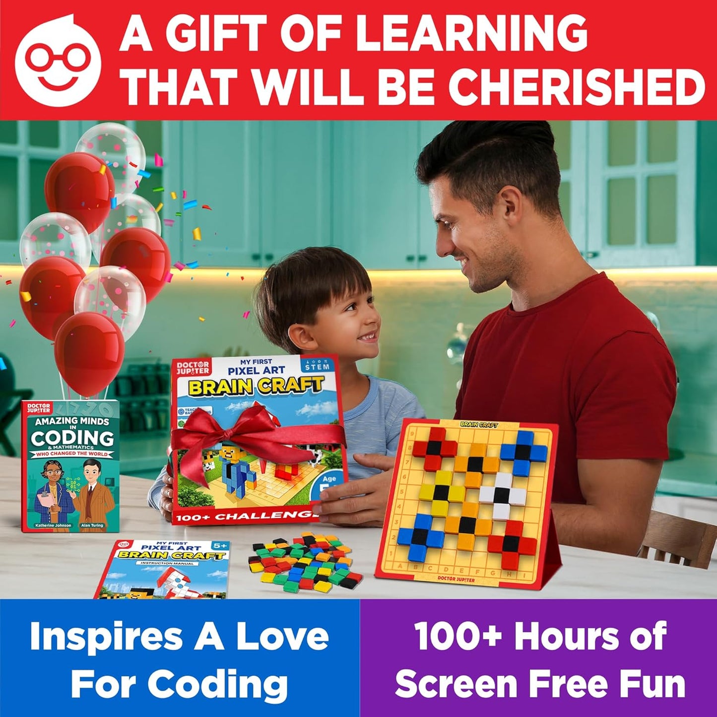 Doctor Jupiter My First Astronaut Kit, Solar System Project Kit for Kids, STEM Space Toys for 5-6-7-8-9-10 Year Old Boys & Girls | 4 in 1 Learning & Educational Toy