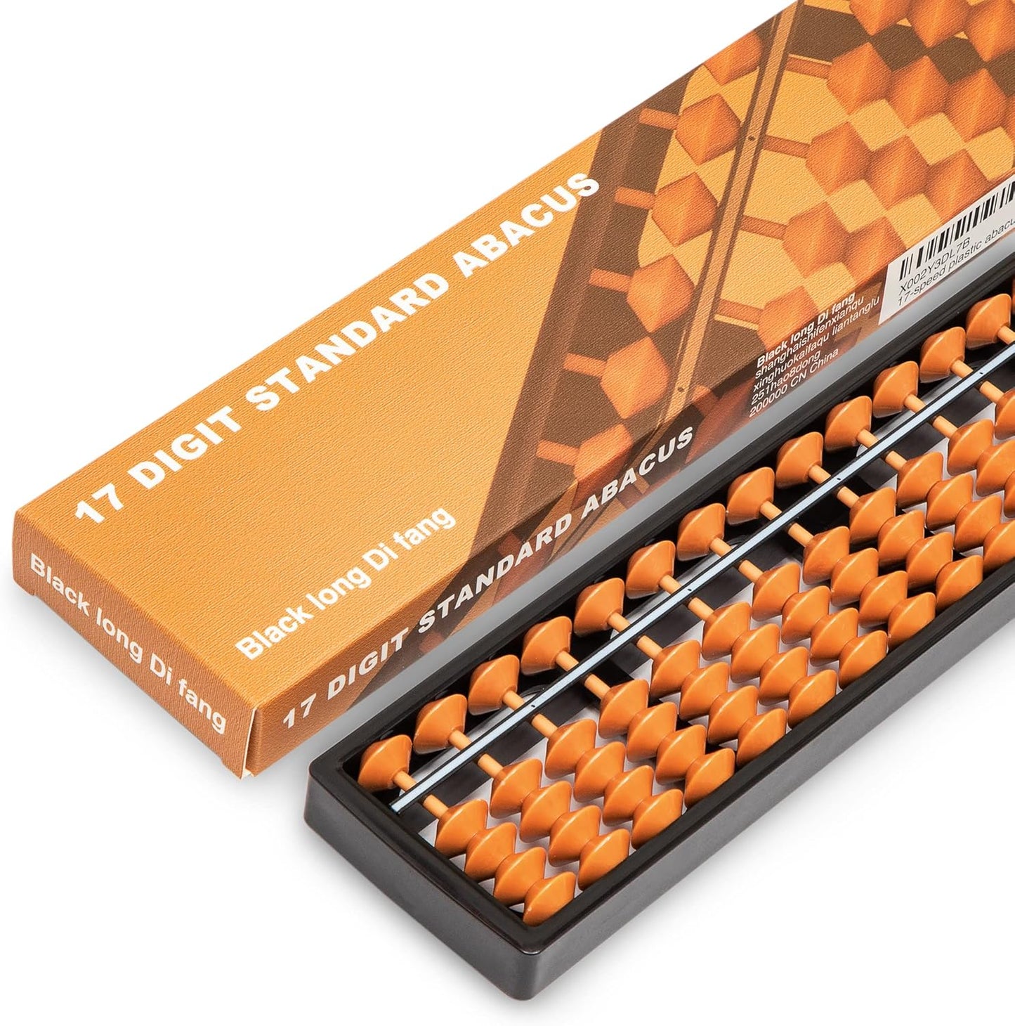 Digital Standard Abacus-25.4 cm-Professional 17-Column Soroban Calculator (Functional and Educational Tool)