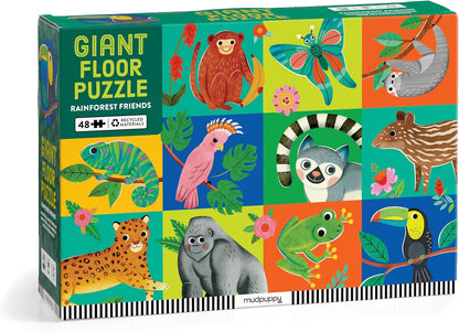Mudpuppy Rescue Vehicles – 48 Piece Giant Floor Jigsaw Puzzle Featuring A Colorful Scene of Different Kinds of Rescue Transportation Vehicles and Adorable Rescue Characters