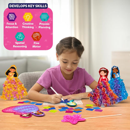 Skillmatics Poke-in Art - Magical Unicorn Dream Decor, Mess-Free Fun for Kids, DIY Wood Craft Kits, Screen-Free Activity, Gifts for Ages 4, 5, 6, 7, 8, 9