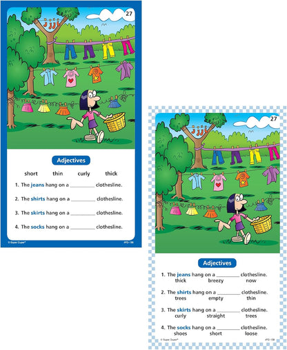 Super Duper Publications | Sentence Fill-in Fun Deck Flash Cards | Educational Learning Resource for Children